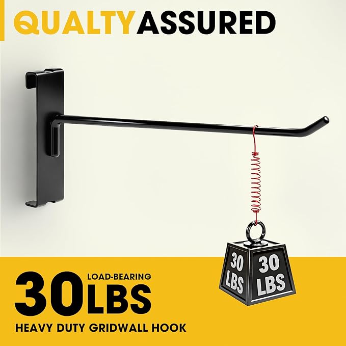 Gridwall Hooks 4 Inch, 60 Pack Metal Display Hooks - Image 5