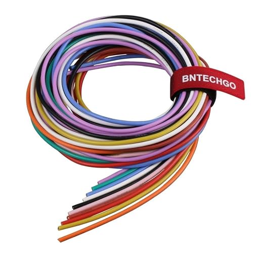 BNTECHGO 16 Gauge Silicone Wire Kit 10 Color Each 5 ft Flexible 16 AWG Stranded by BNTECHGO