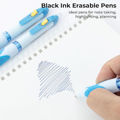 M&G 6 Pcs Retractable Erasable Gel Pens, 0.5 mm Blue Ink Gel Pen, Extra Fine - Image 5