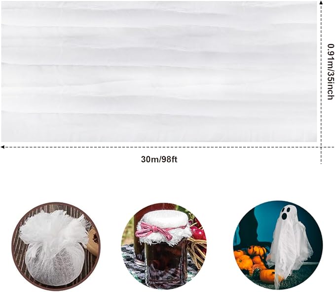 Boao Cheesecloth, Reusable and Breathable, Unbleached Cotton Fine Mesh Weave - Image 2