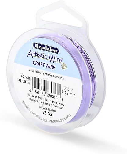 Artistic Wire, 28 Gauge Tarnish Resistant Colored Copper Craft Wire, 40 yd by Unknown