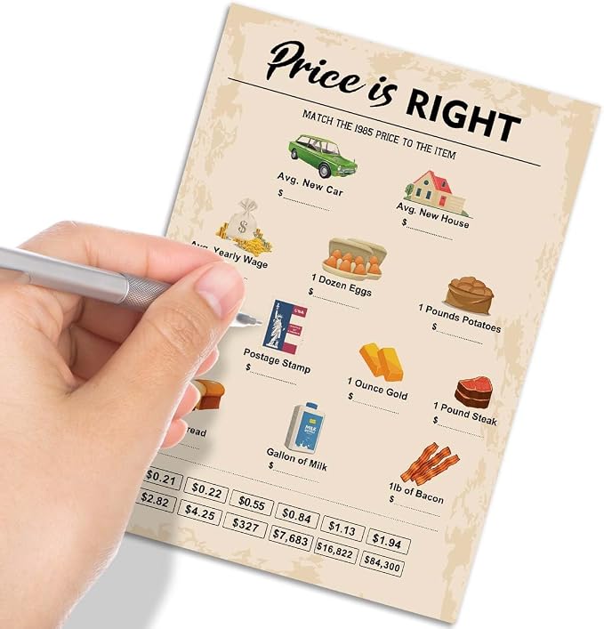 40th Birthday Party Games, Price is Right Games, Birthday Party Supplies - Image 4