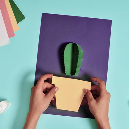 PA Paper Accents Stash Builder Cardstock 8.5" x 11" Royal Iris, 65lb colored - Image 4