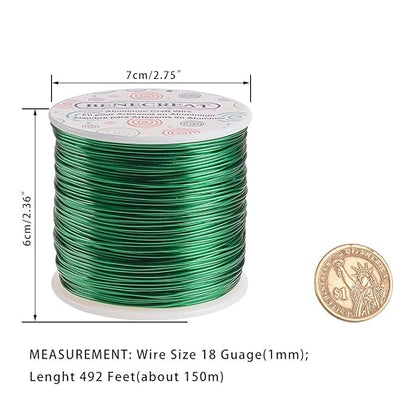 BENECREAT 12 17 18 Gauge Aluminum Wire Anodized Jewelry Craft Making Beading - Image 2