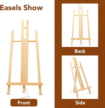 16 Pack 15 Inch Wood Easels, Easel Stand - Image 4