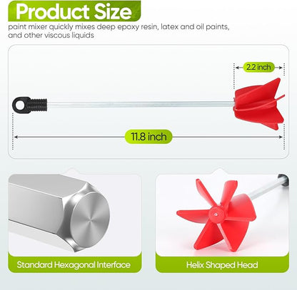 2-Pack Helix Paint Mixer Attachment - Image 2