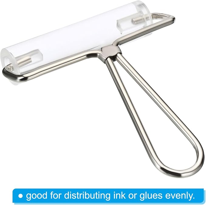 PATIKIL 4 Inch Acrylic Roller Brayer, Clay Rolling Pin Tools - Image 3