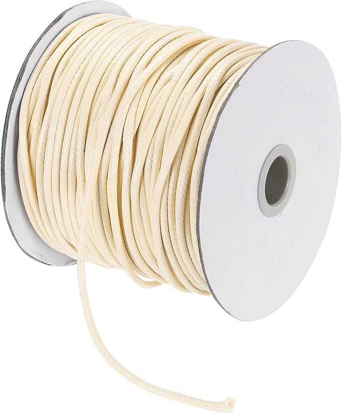 MECCANIXITY Waxed Cord 2.5mm Waxed Polyester Cord 87 Yard Wax String by MECCANIXITY