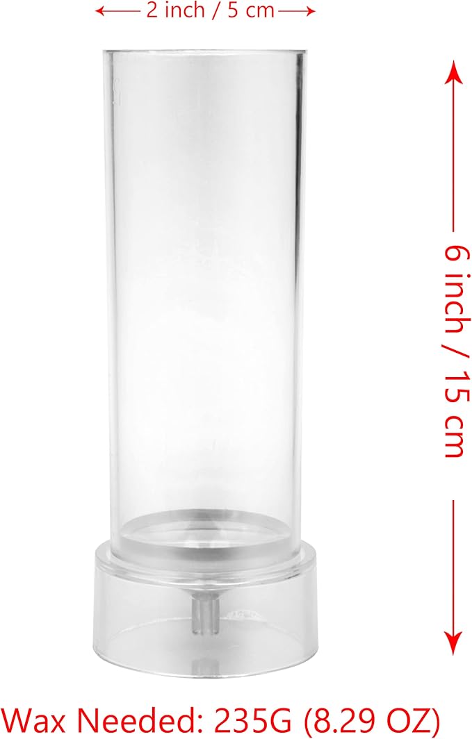 MILIVIXAY 2PCS Pillar Candle Mold -Height: 6.0inch, Diameter:2.0inch-30ft Long - Image 4