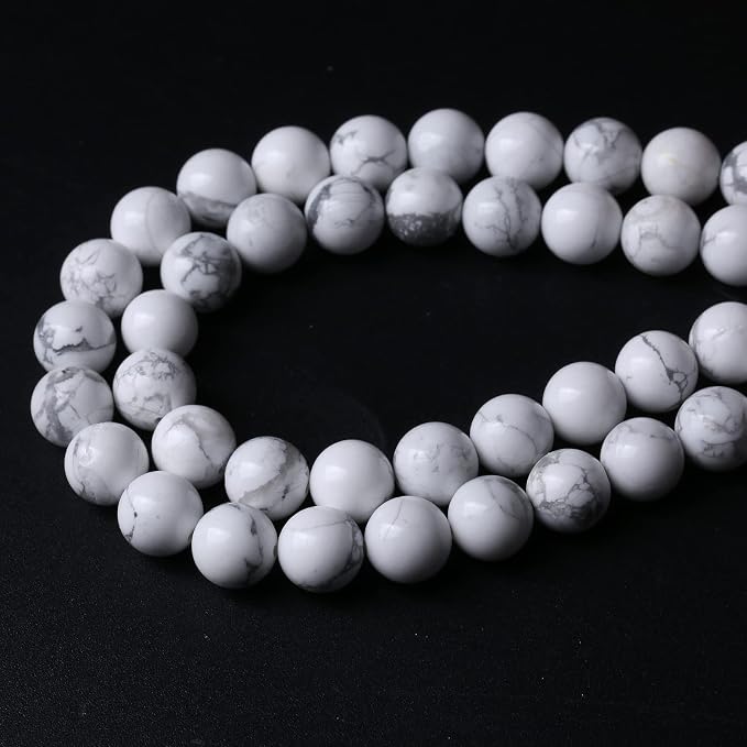 60pcs 6mm AAA Natural Stone Beads White Howlite Turquoises Round Loose Beads - Image 4
