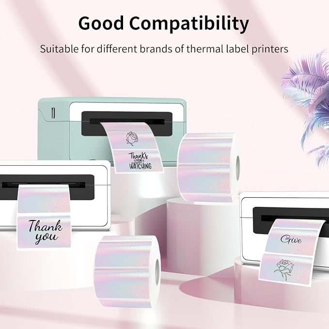 Transparent Clear Thermal Label Stickers, 2 x 1 Inch Printable Transparent - Image 5