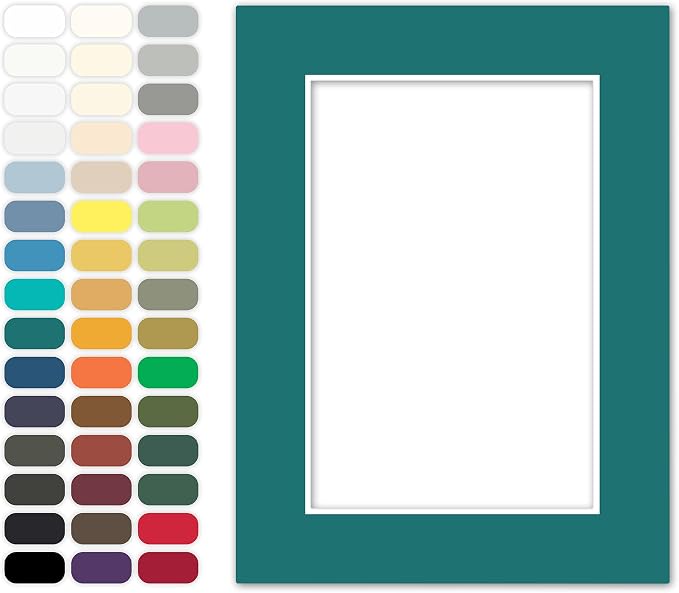 Poster Master Teal Matboard – 4-Ply Acid-Free Picture Mat Board by PosterMaster