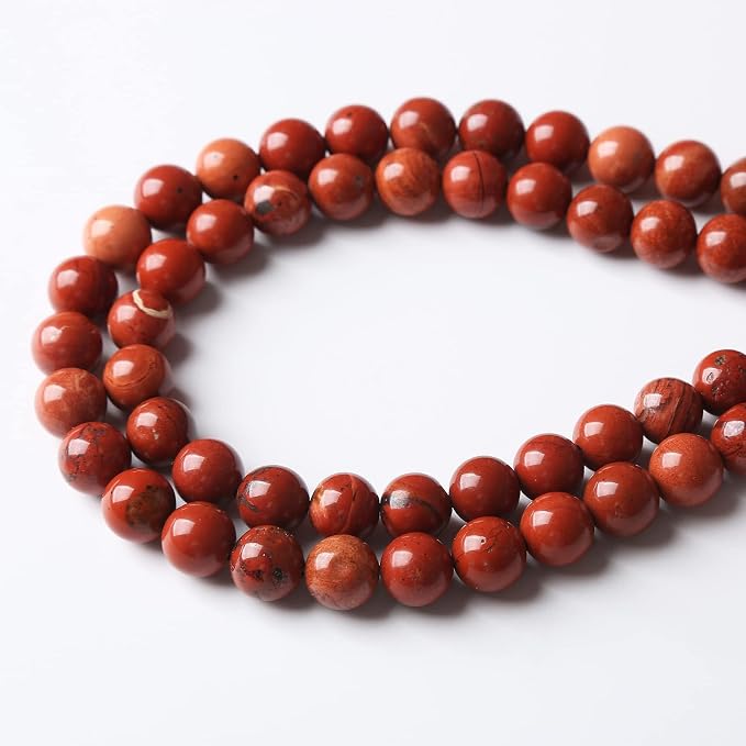 90PCS 4MM Red Jasper Beads Round Loose Stone Beads - Image 3