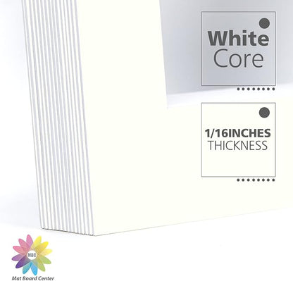 Mat Board Center, 11x14 for 8x10 Ivory Turret Color Mats - Image 8