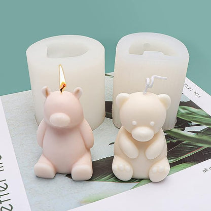 Cute Polar Bear Scented Candle Mold 2 Pack - Image 6