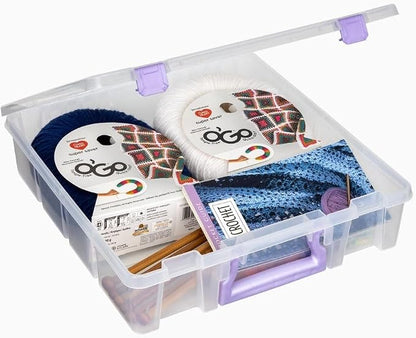 ArtBin 6955JS Super Satchel Compartment Box Clear Craft Organizer Storage Case - Image 2