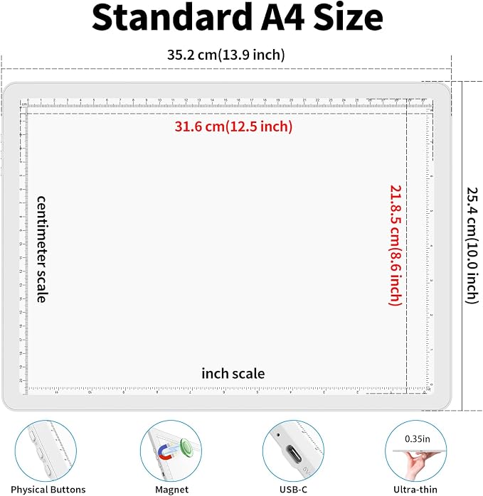 Phylosal Rechargeable A4 Light Pad - Image 3