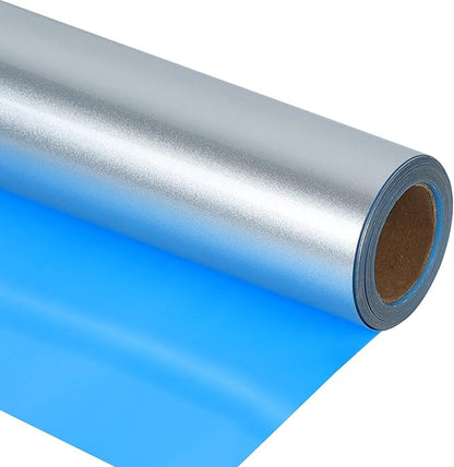 guangyintong Shiny Silver Heat Transfer Vinyl HTV Rolls, Stretchy Thin Soft HTV by guangyintong