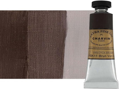 Charvin Extra Fine Oil Paint, Van Dyck Brown 20 ml by Unknown