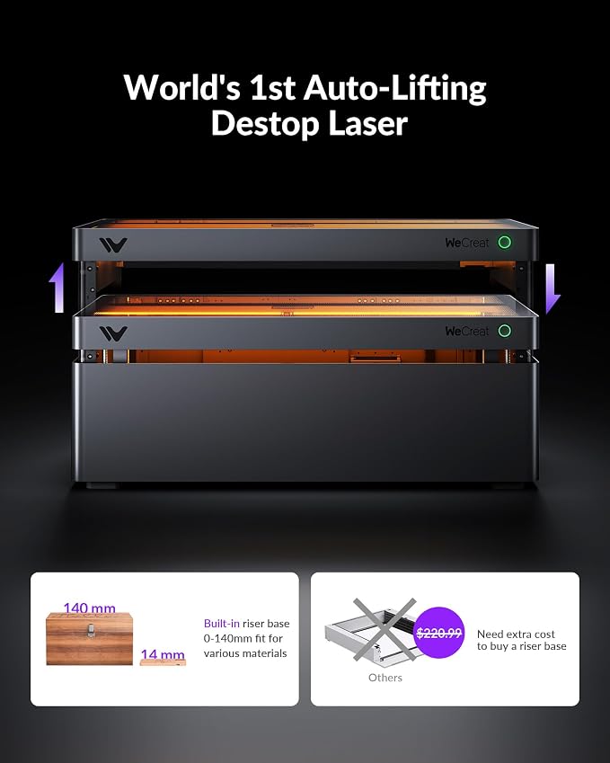 WECREAT Vision Pro 45W Laser Cutter and Engraver - Image 4