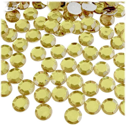The Crafts Outlet 144pc Loose Flatback Acrylic Rhinestones Round 10mm - Image 4