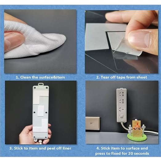 Double Sided Tape Heavy Duty, Sticky Tack Poster Stickers Picture Hanging - Image 7