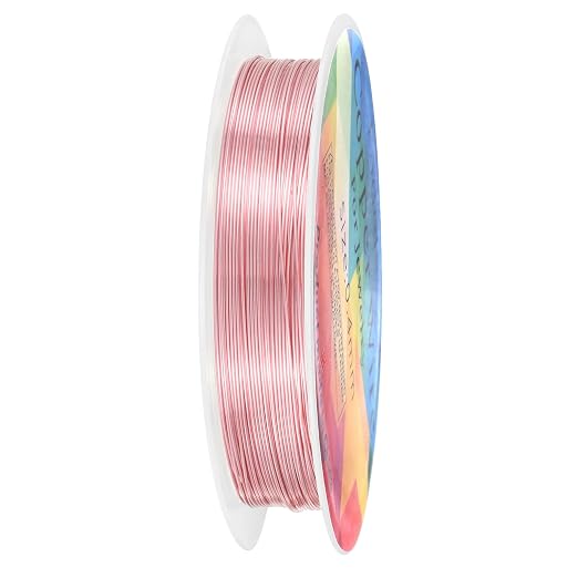 0.4 mm/26 Gauge Copper Wire for Jewelry Making, 30.2FT Copper Beading Craft by MMETERXITY