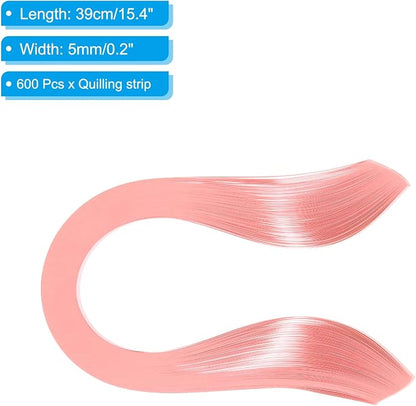 PATIKIL Quilling Strips Paper 600pcs 5mm 39cm Origami Paper Quilling Kits - Image 2