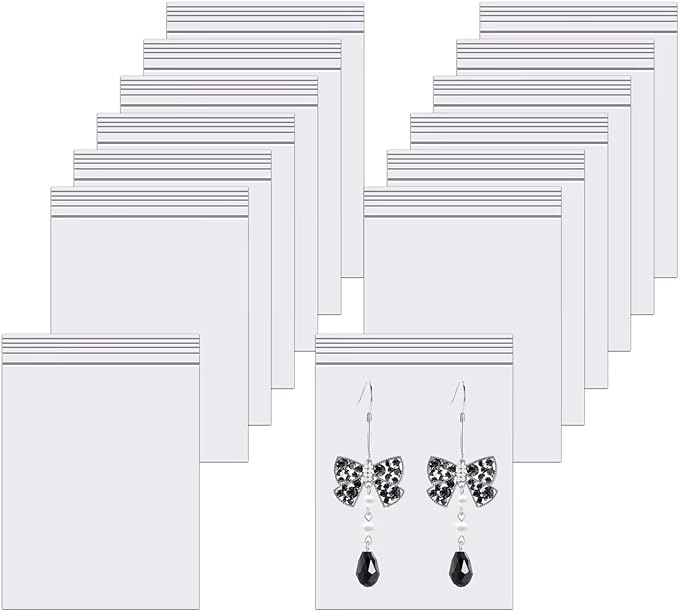 300pcs Small Poly Zipper Bags 2" x 2" Reseable Storage Poly Bags Tiny Clear by BornFeel