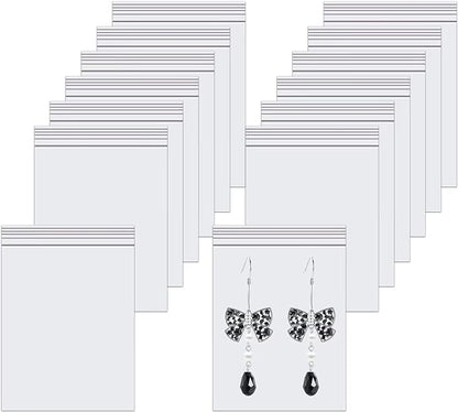 300pcs Small Poly Zipper Bags 2" x 2" Reseable Storage Poly Bags Tiny Clear by BornFeel