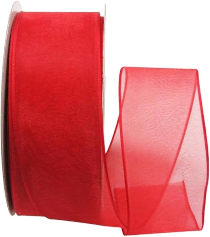 Ribbon Bazaar Sheer Organza Wired Ribbon by RibbonBazaar