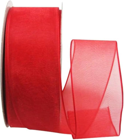 Ribbon Bazaar Sheer Organza Wired Ribbon by RibbonBazaar