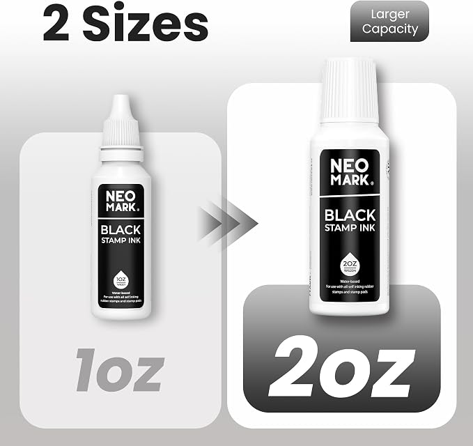 Premium Stamp Ink, Quick-Drying & AP-Certified Non-Toxic Refill Ink - Image 6