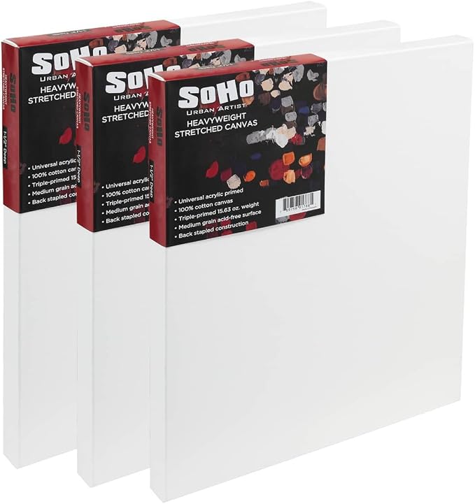 SoHo Urban Artist, 6x8 Heavyweight Stretched Cotton Canvas by SoHo+Urban+Artist