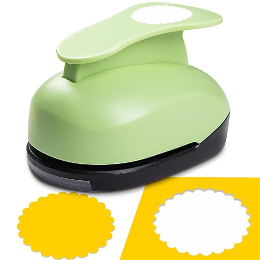 Scalloped Circle Punch, Scalloped Circle Paper Punch, ScallopedHole Punches by HKKYOArtsCrafts