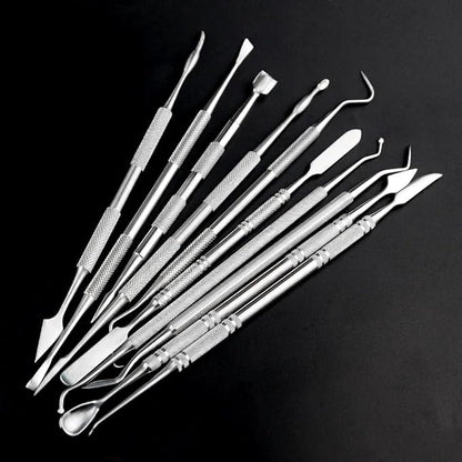 TOVOT 10PCS Stainless Steel Clay Sculpting Tools Metal Sculpting Tools - Image 5