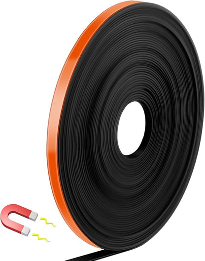 Magnetic Tape Roll Thin Strips, 0.39 Inch x 33 Feet Magnetic Board Dividers by Unknown