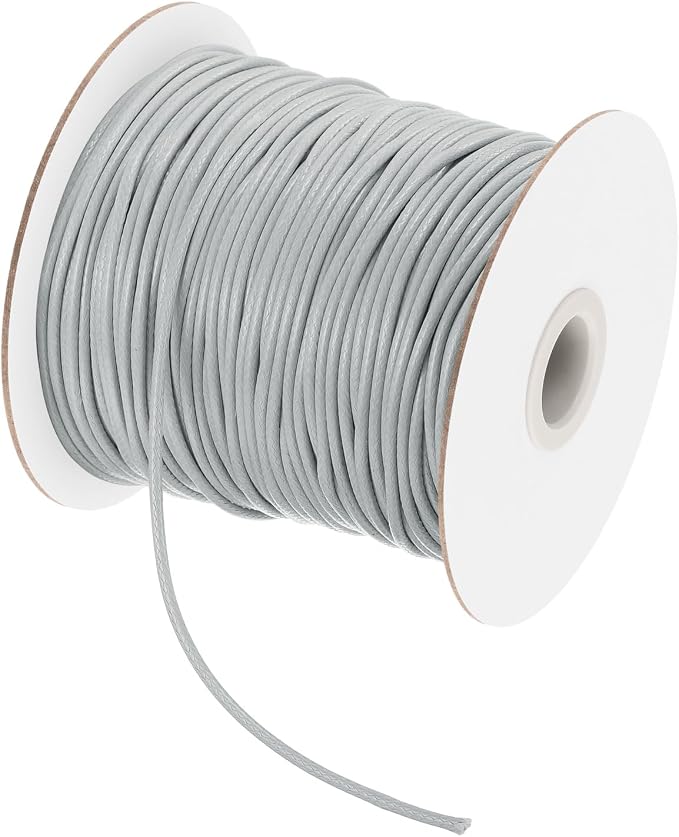MECCANIXITY Waxed Cord 2mm Waxed Polyester Cord 98 Yard Wax String by MECCANIXITY