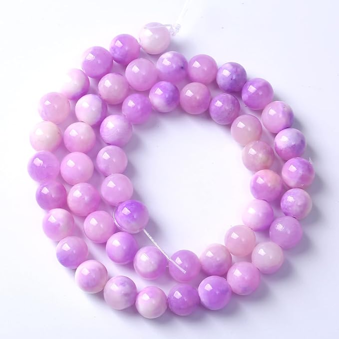 36pcs 10mm Natural Pink Starry Galaxy Persian Jade Gemstone Beads Round Loose - Image 7