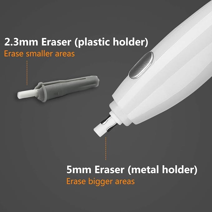 AFMAT EE03 Electric Eraser for Artists, 140 Eraser Refills, Rechargeable - Image 3