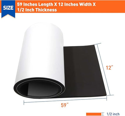 MAGZO Backed Adhesive Foam Padding 1/2" Thick x 12" W x 59" L, Closed Cell Foam - Image 2