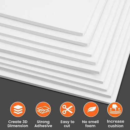 MEARCOOH 3mm Self Adhesive Foam Sheets Crafts - Image 3