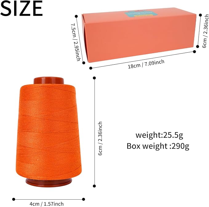 10 Pcs Sewing Thread, All Purpose Sewing Thread, 10 Spools Assorted Colors Each - Image 9