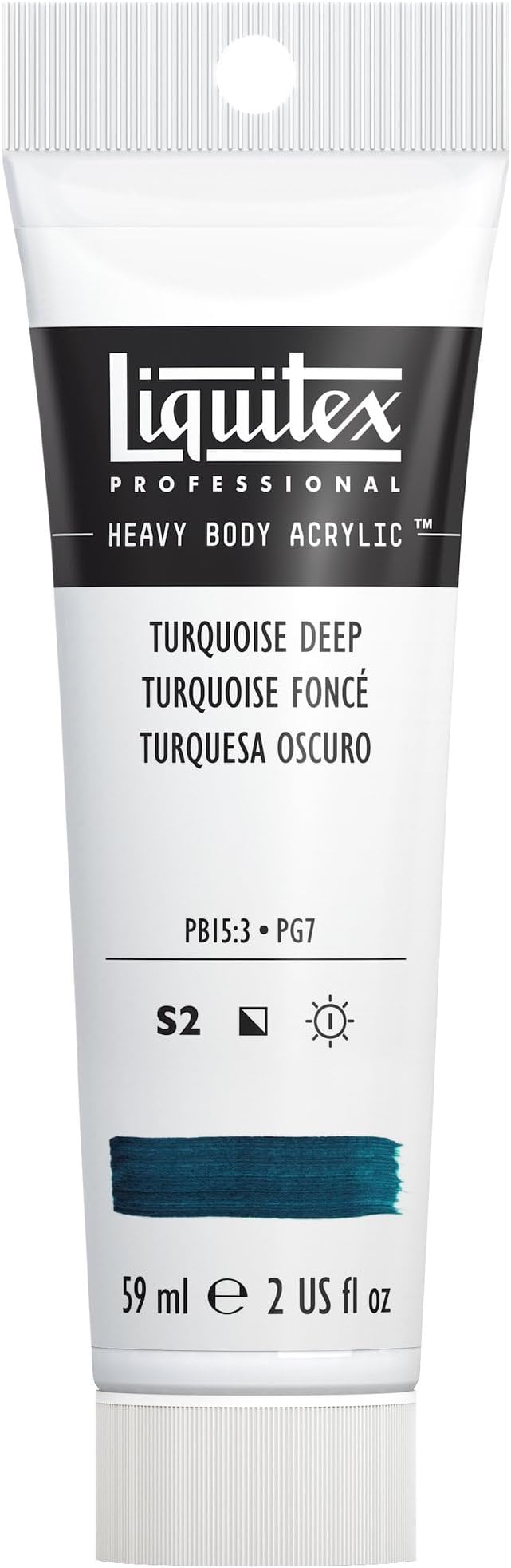 Liquitex Professional Heavy Body Acrylic Paint, 2-oz Tube, Turquoise Deep by Liquitex