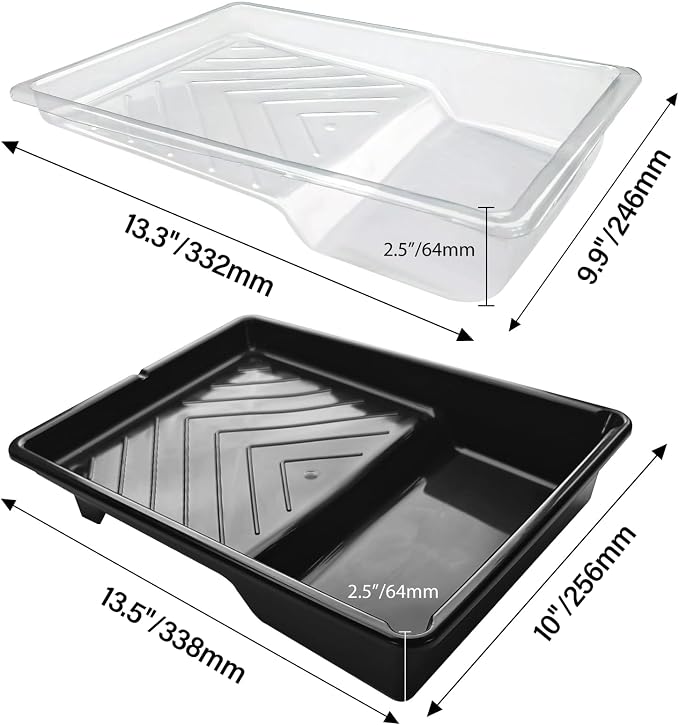 Great Andrew 4 Pack Paint Tray Liners 7 Inch, Paint Roller Trays, Paint Pan - Image 2