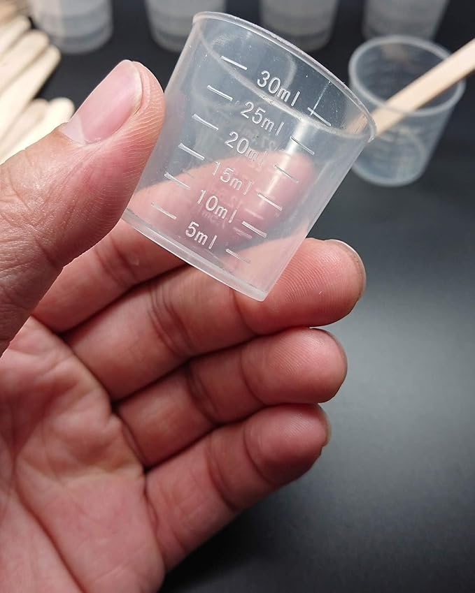 300 Pack 1oz/30ml Plastic Graduated Cups Transparent Scale Cups - Image 2