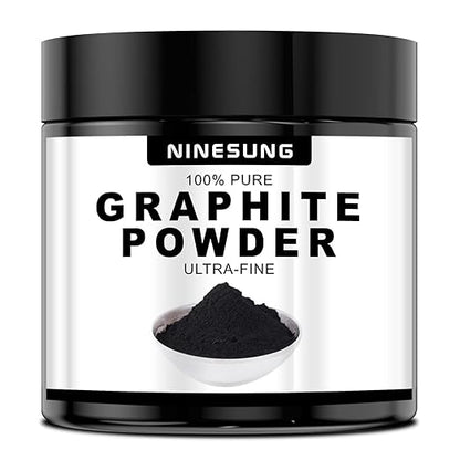Pure Graphite Powder, 10 LB Graphite Lubricant- 44-Micron Ultra-Fine Pure by NINESUNG