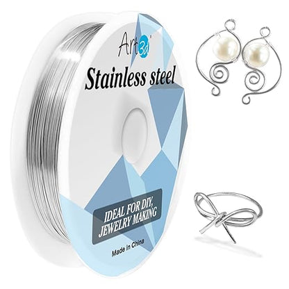 Art3d 20 Gauge Stainless Steel Wire, Bendable Soft Crafting Wire by Art3d