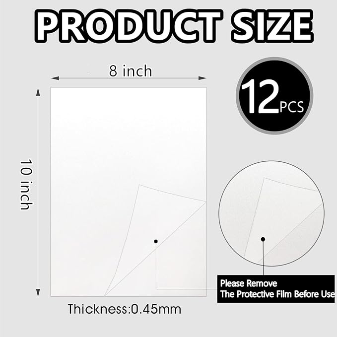 12pcs Sublimation Metal Photo Blanks 8x10 Inch - Image 2