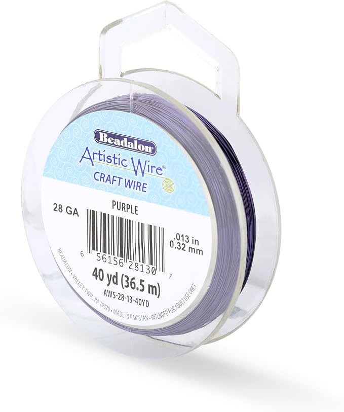 Artistic Wire, 28 Gauge Tarnish Resistant Colored Copper Craft Wire, 40 yd by Unknown